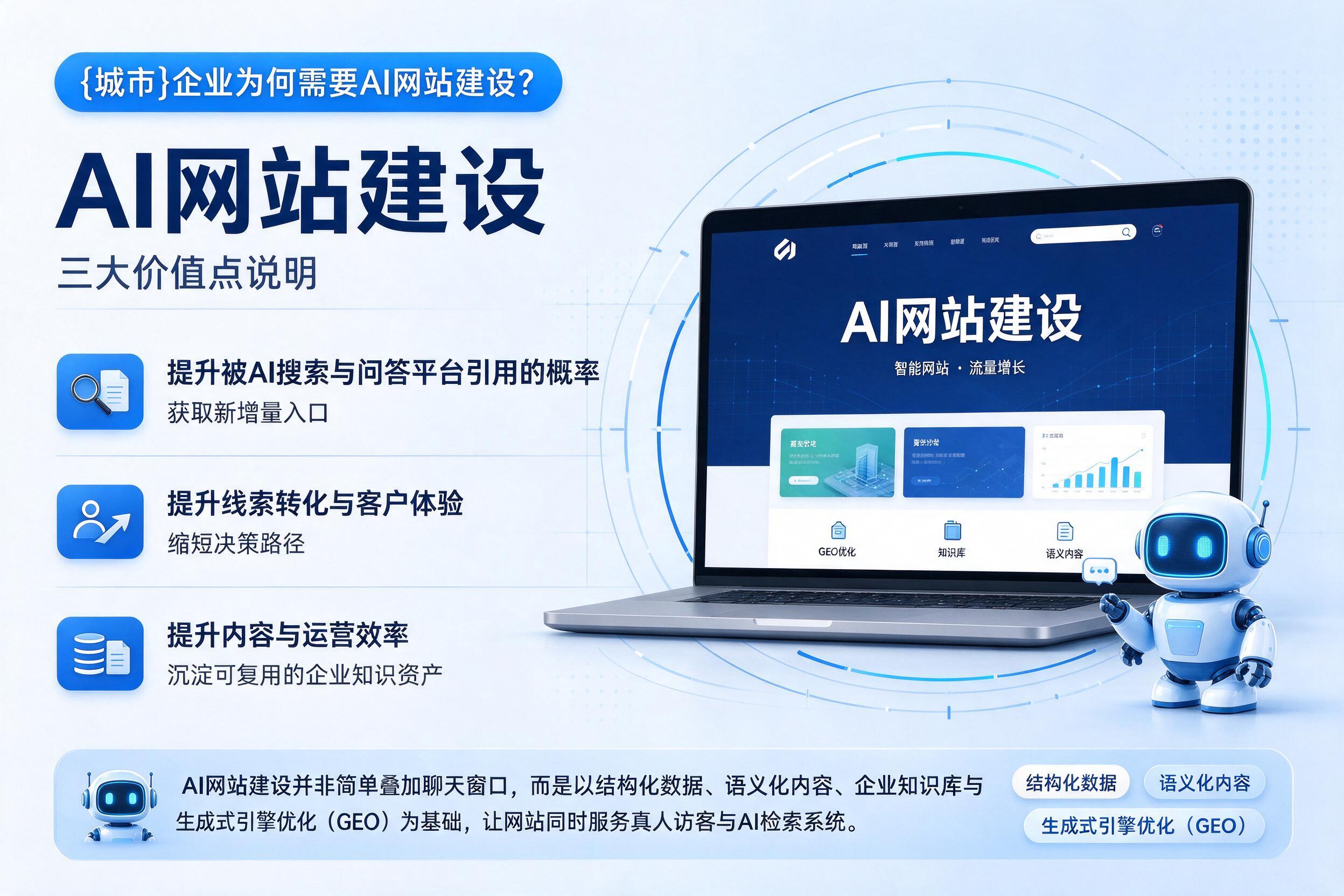 孝感企业为何需要AI网站建设?三大价值点说明